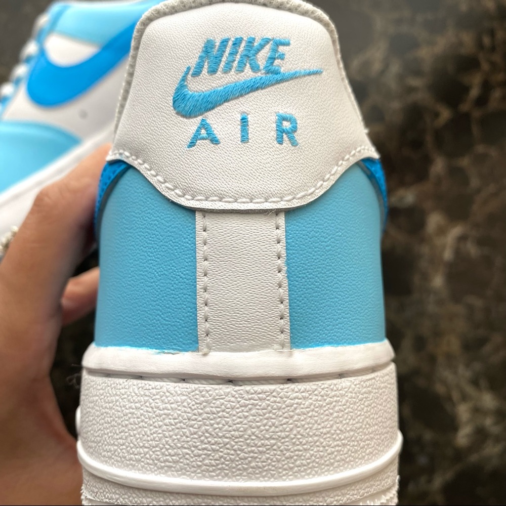 Nike Air Force 1s Custom Baby Blue - Picture 8 of 10